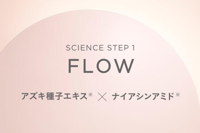SCIENCE STEP 1 FLOW アズキ種子エキス※ &times; ナイアシンアミド※